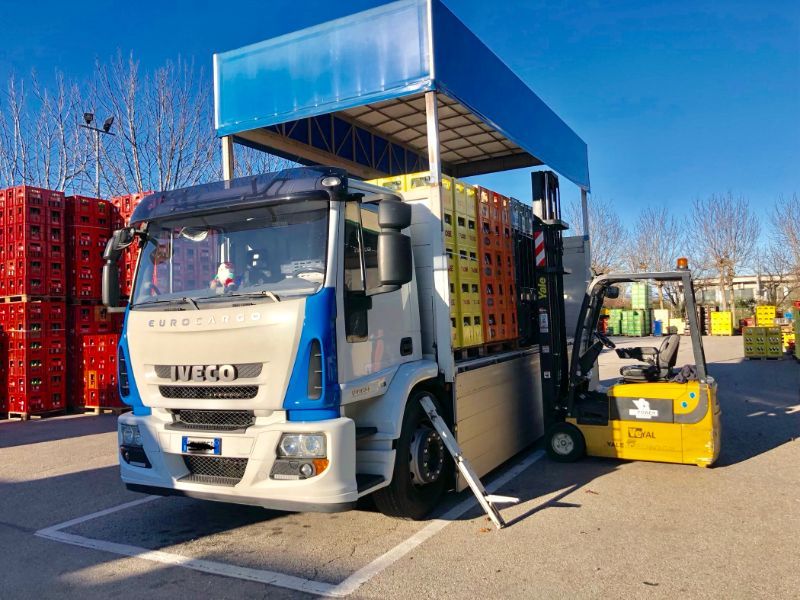 mezzo di trasporto per la distribuzione di bevande