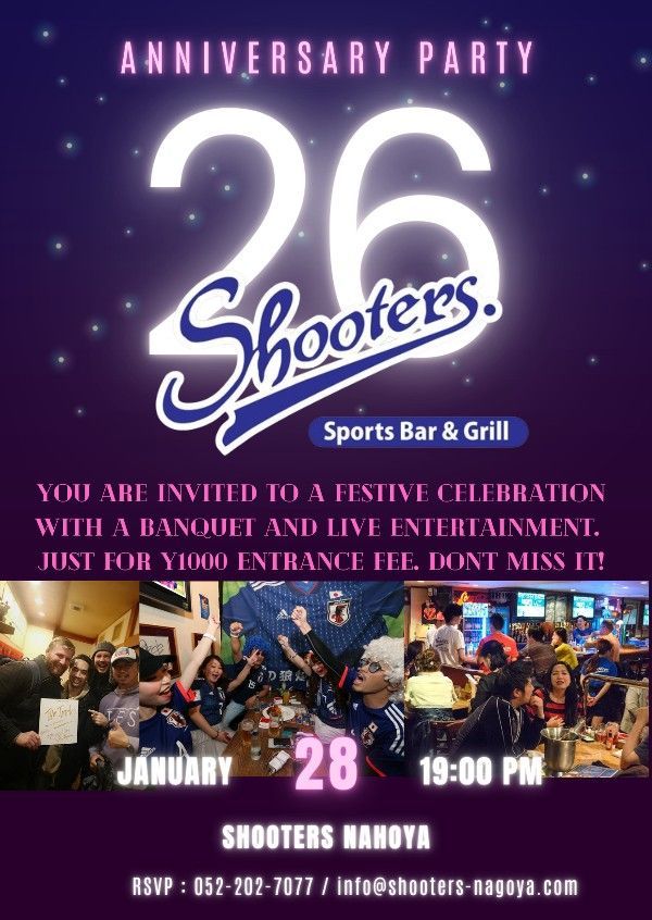 Shooters 26th Anniversary