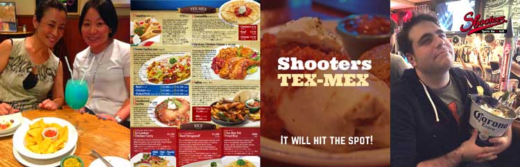 menu Tex-Mex em Shooters
