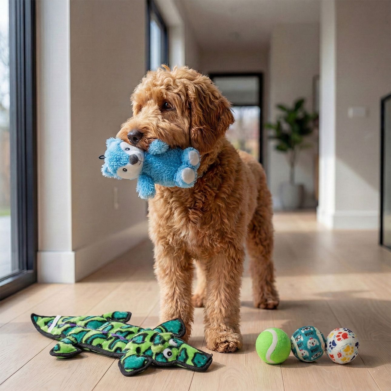 Alligator dog toy product scene
