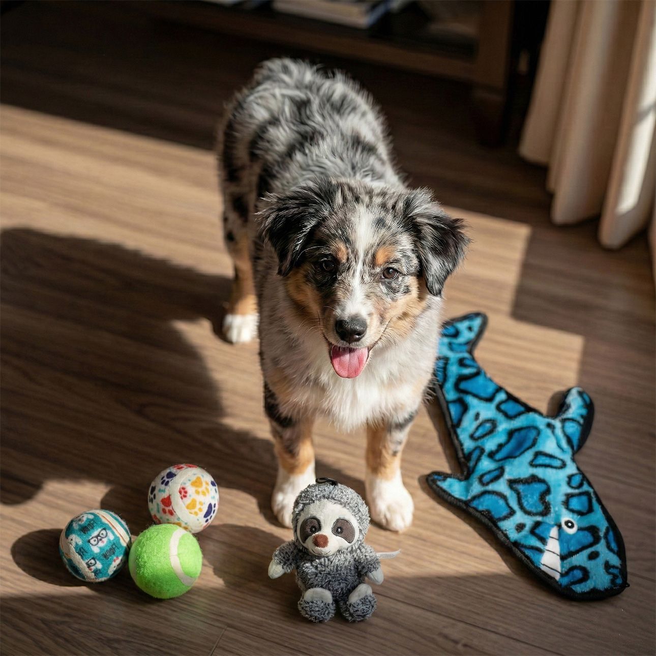 Shark dog toy product set