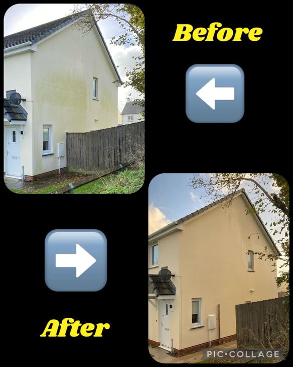 Block paving cleaning clean dirty driveway jet wash power washer blast blasting water moss lichen algae Barnstaple Devon North torrington great bideford westward ho! ilracombe braunton fremington bickington northam hatherleigh patio gutter clearance blocked down pipes gutter vac skyvac  house wash render walls