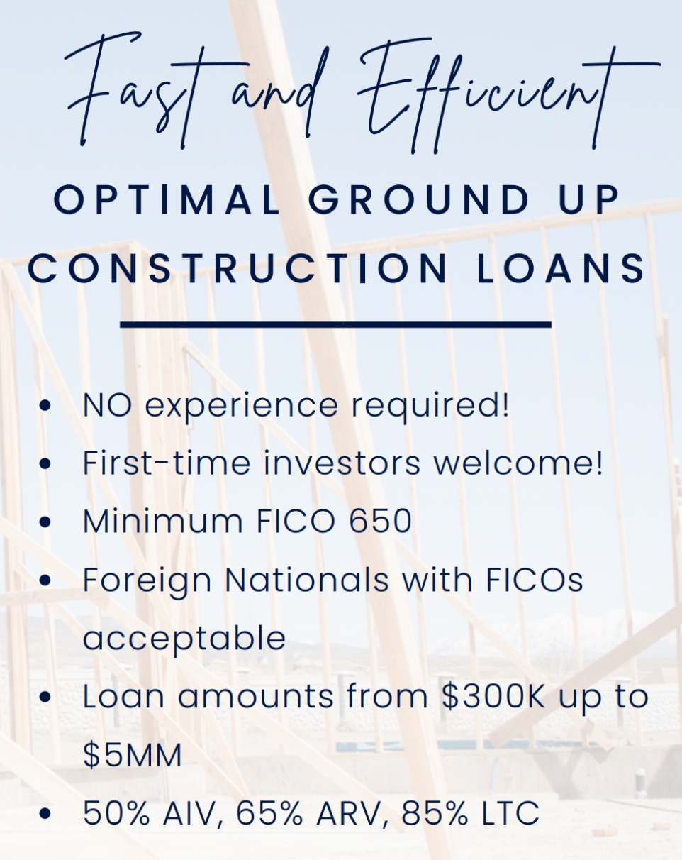 Ground-up construction loans