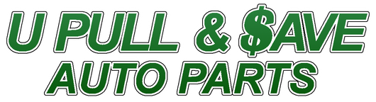 green and black text logo for U Pull & $ave Auto Parts