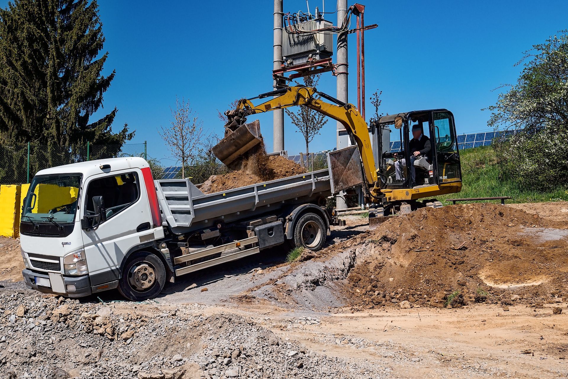 Construction material carting