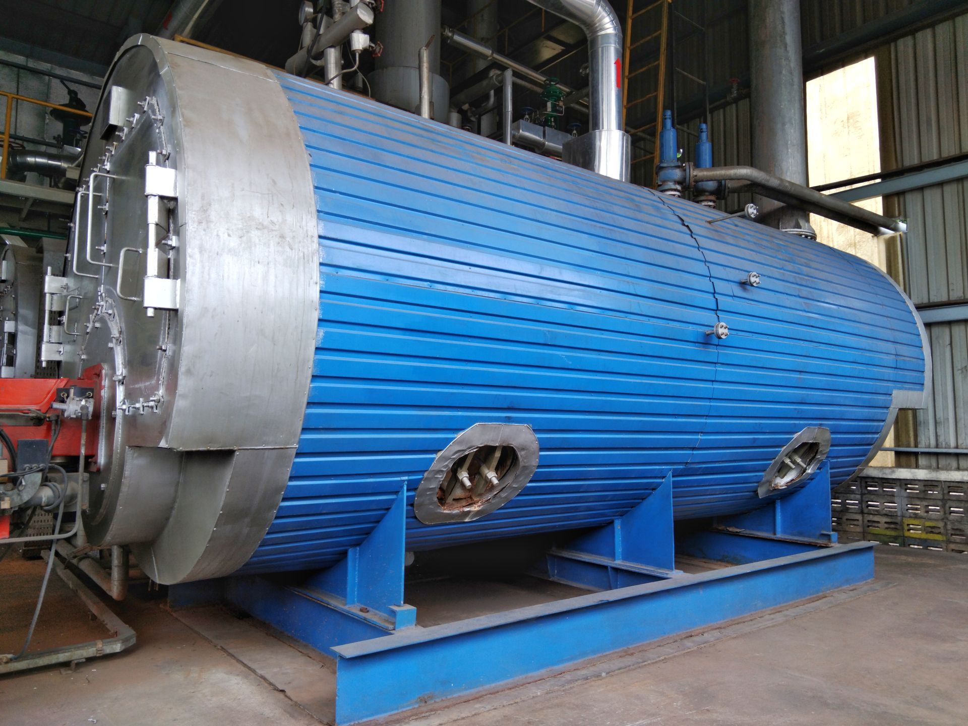 A firetube boiler system.