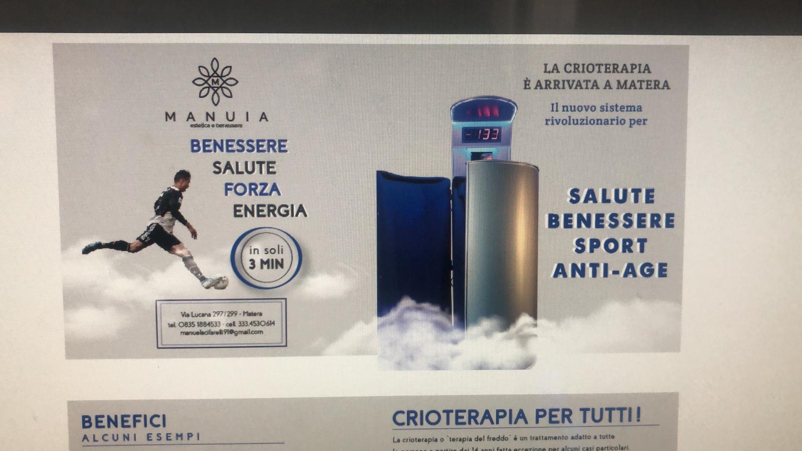 benefici della crioterapia