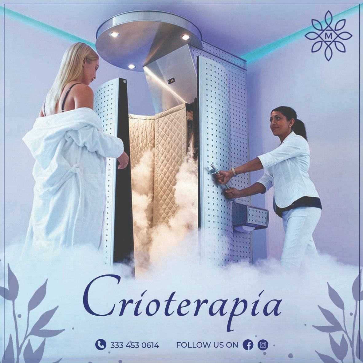 preparazione macchinario per crioterapia