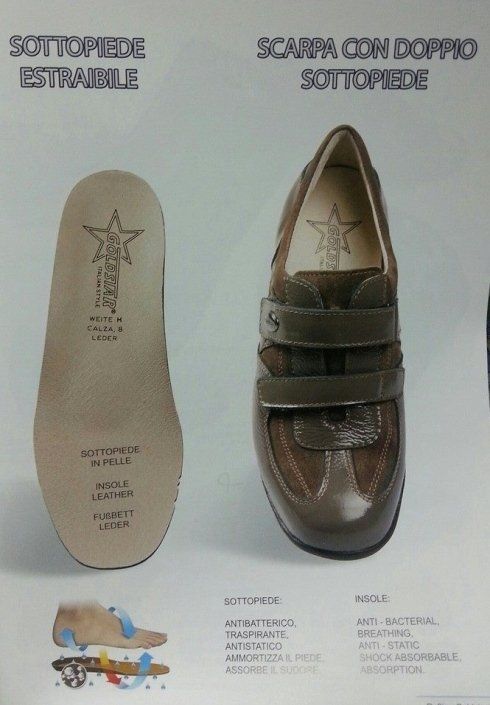 Volantino scarpa con doppio sottopiede