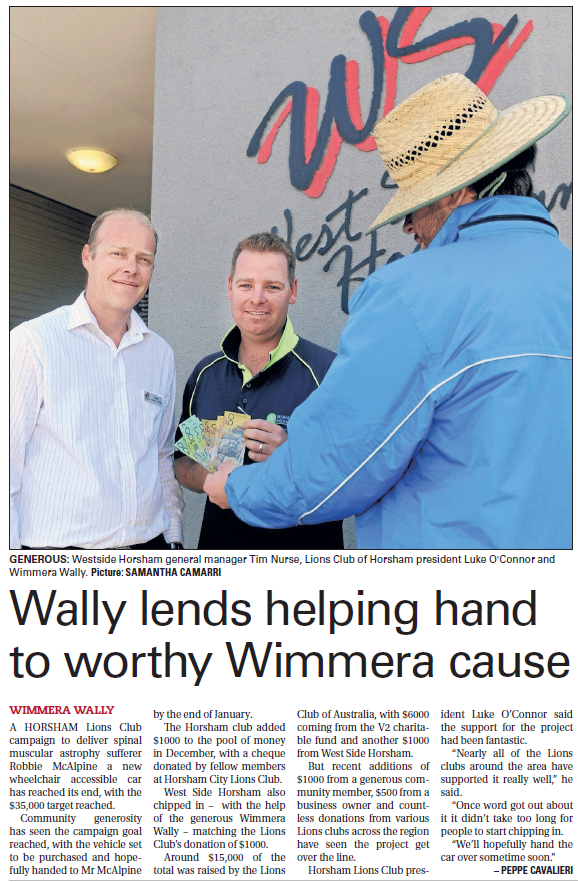 Wimmera Mail-Times – January 8th 2016 News Paper | Horsham, Vic | West Side Horsham