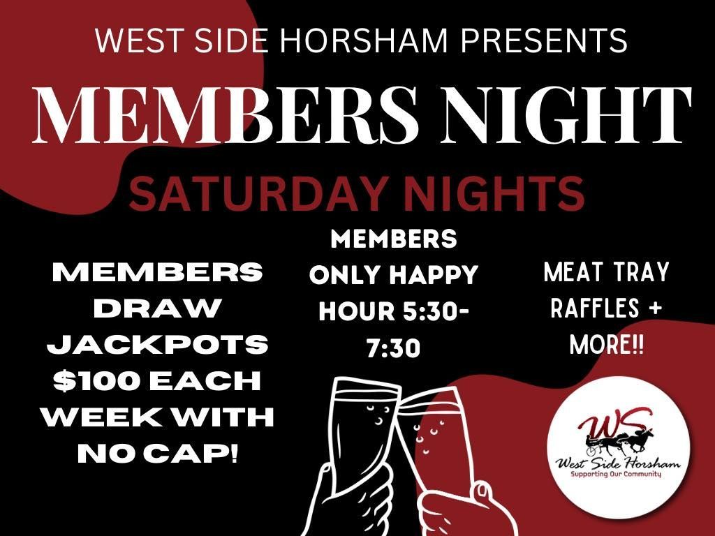 Members Saturday Night Brochure | Horsham, Vic | West Side Horsham
