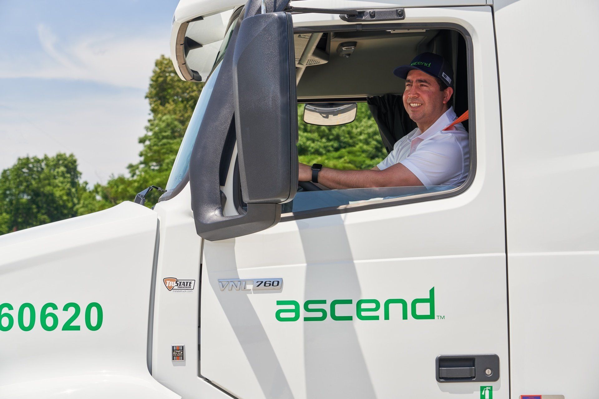 Ascend truck driver driving brokered load