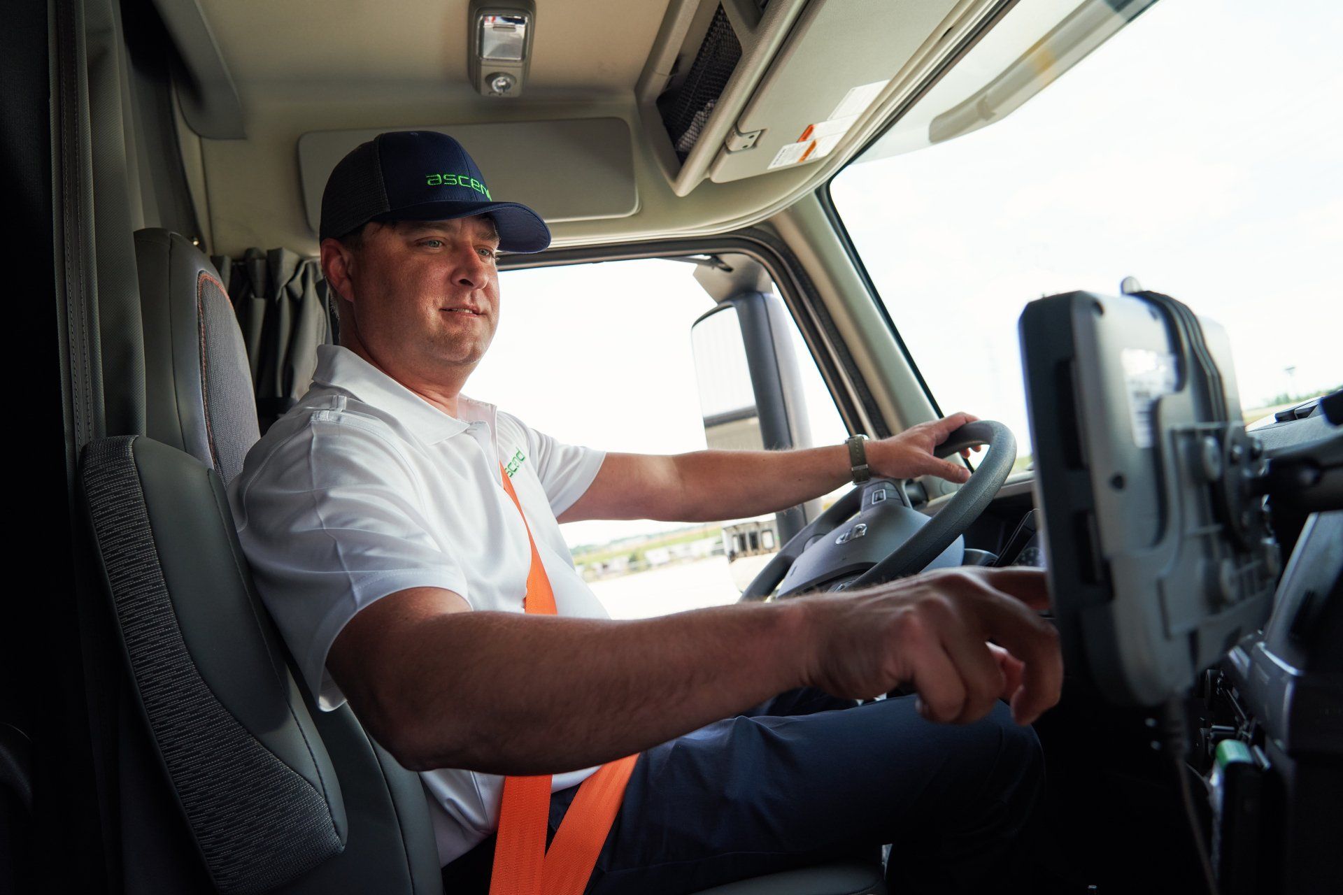 Ascend Transportation truck driver driving in Tennessee