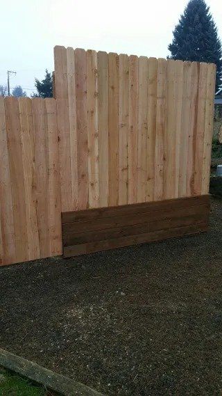 Natural wood fence - Vancouver, WA - DJ Fence Service