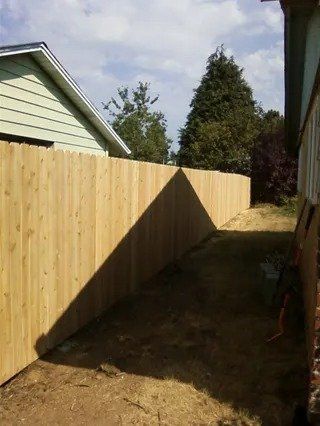 Wooden fence around home - Vancouver, WA - DJ Fence Service