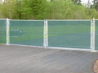 Blue chain link gate - Vancouver, WA - DJ Fence Service