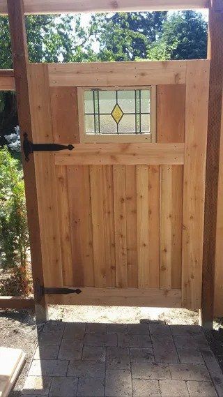 Stained glass gate - Vancouver, WA - DJ Fence Service