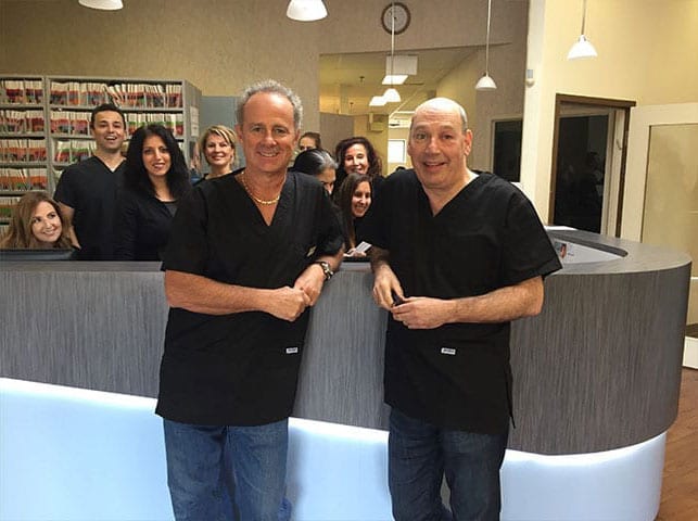 Dr. Rick Horenfeldt | Dr. Jeff Mandel | Dentists in Thornhill, ON | Dental Team Photo | Coulter's Mill Dental Office Team Photo