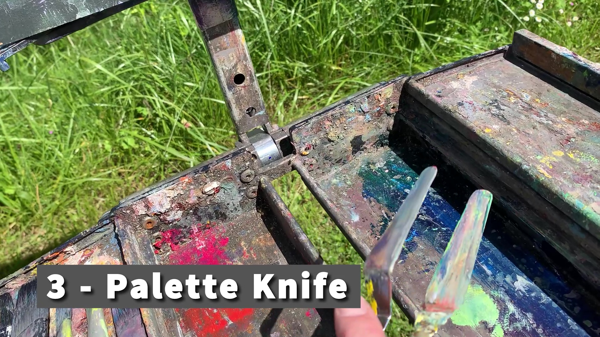 Palette knife for acrylic painting