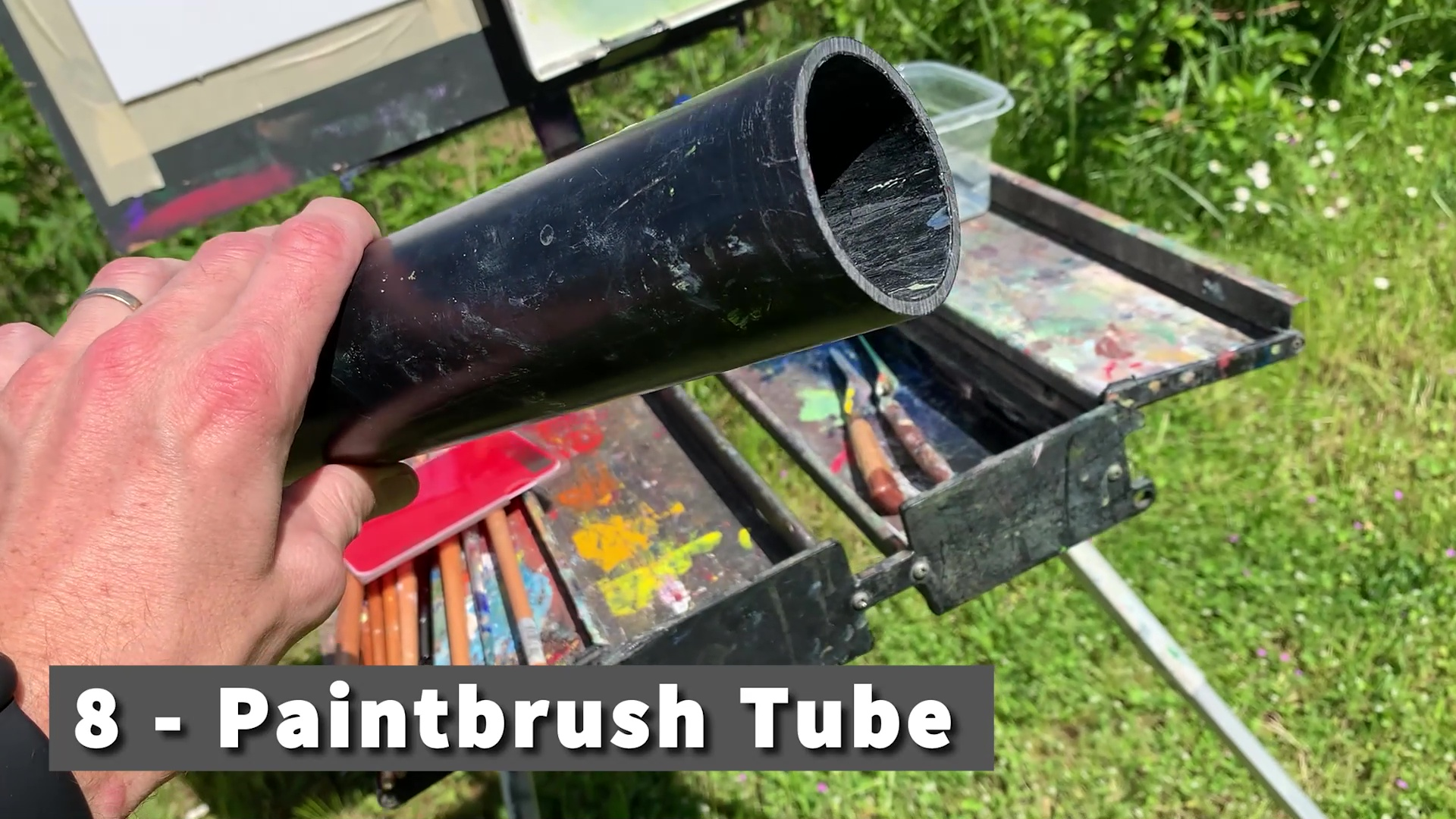paintbrush tube for acrylic painting