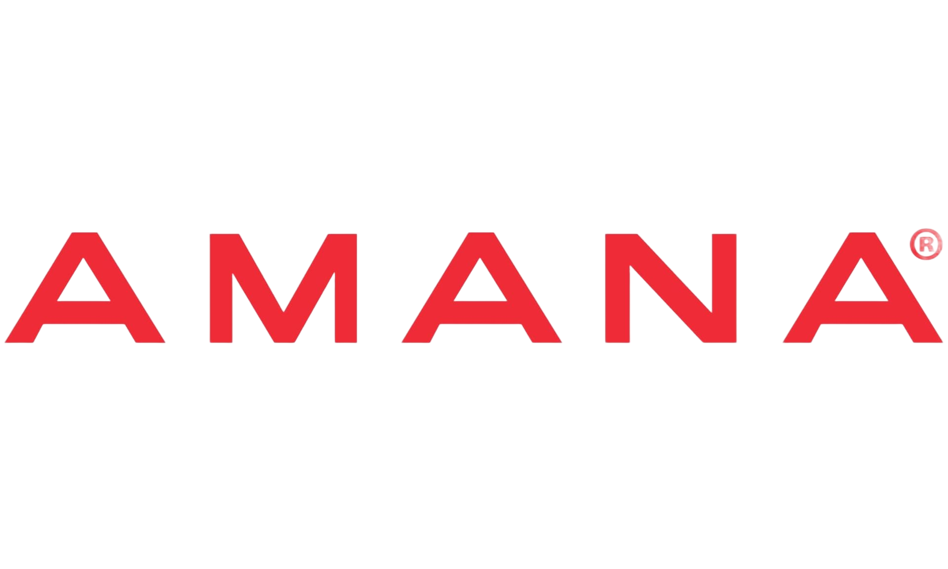 Red AMANA logo on a white background