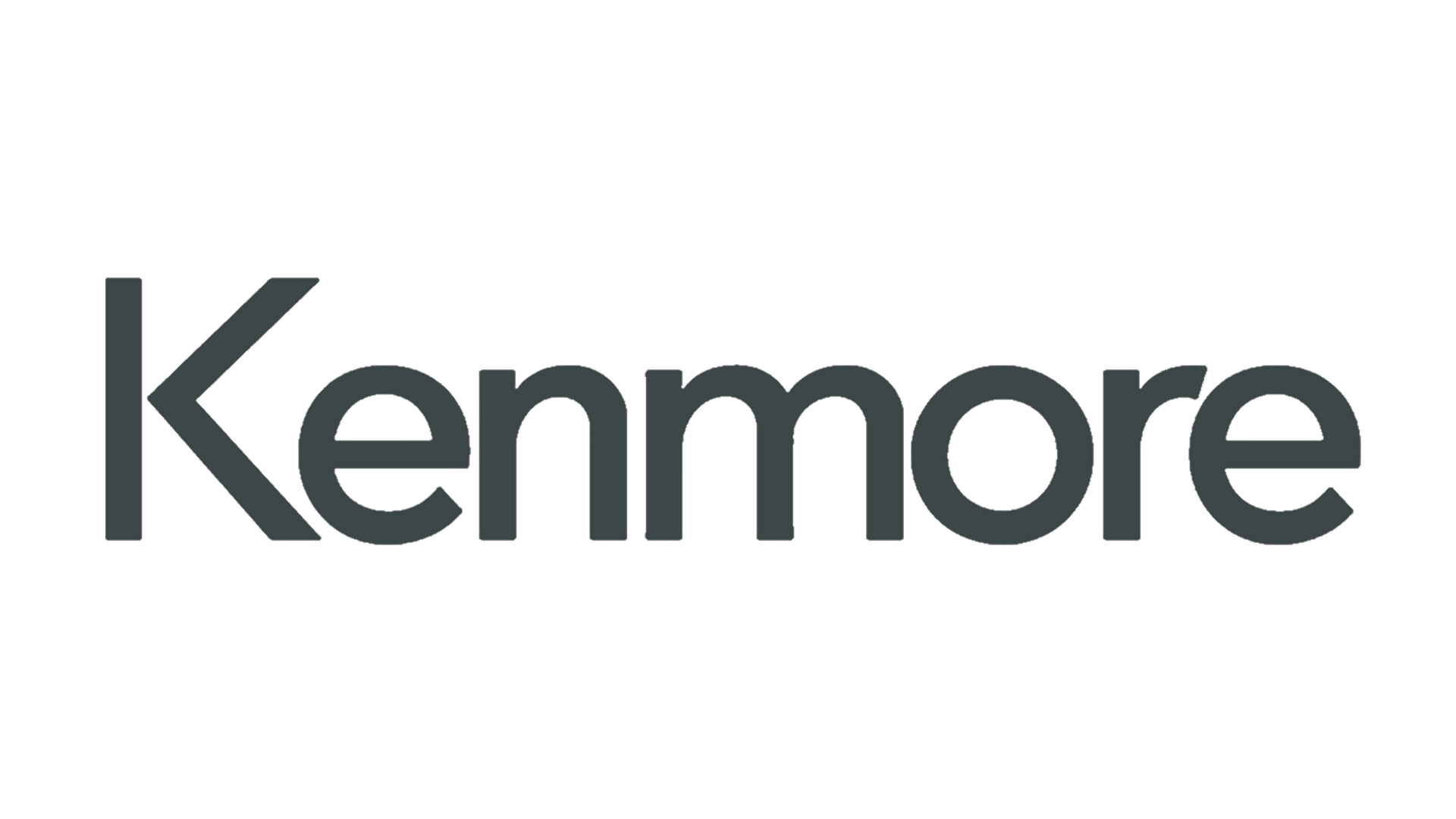 Kenmore logo in dark gray text on a white background