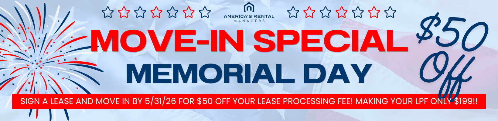 February Rental move-in special
