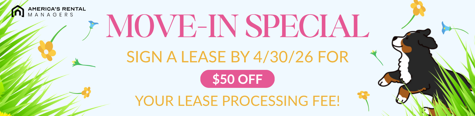 February Rental move-in special