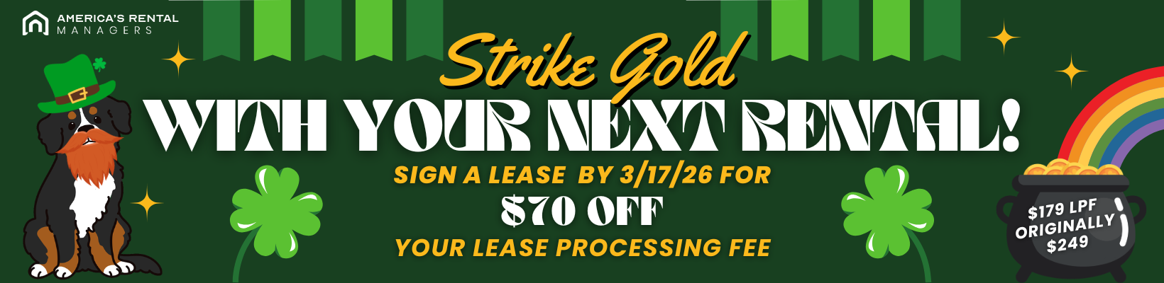 February Rental move-in special