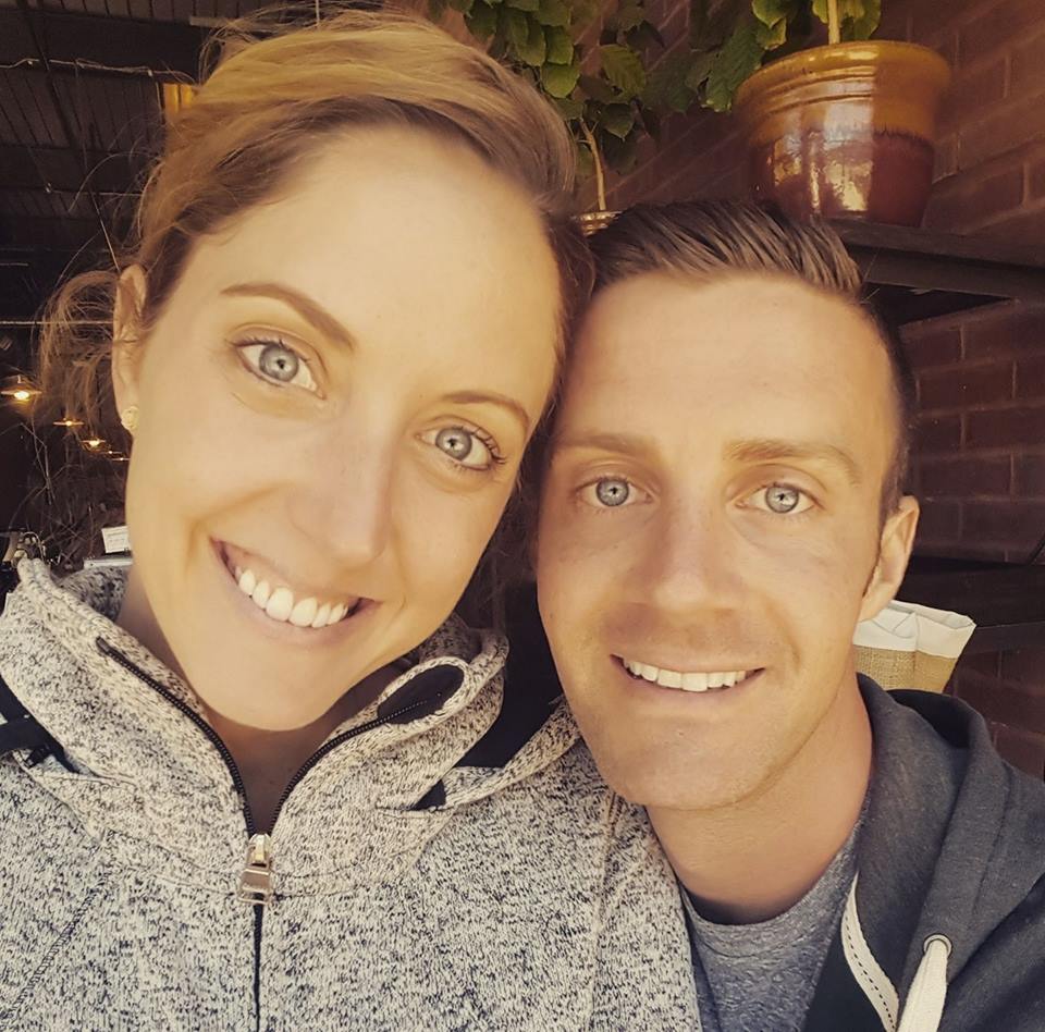 Postpartum doula client with her husband in Lexington