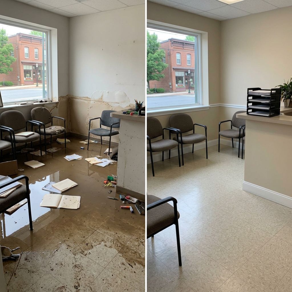 Before and after flood restoration Flemington NJ Before and after flood restoration Flemington NJ