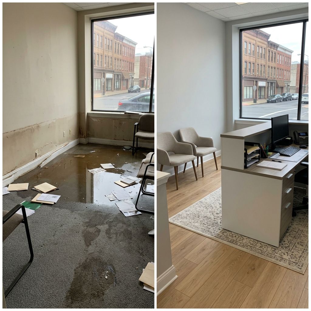 Before and after flood restoration Trenton NJ Before and after flood restoration Trenton NJ