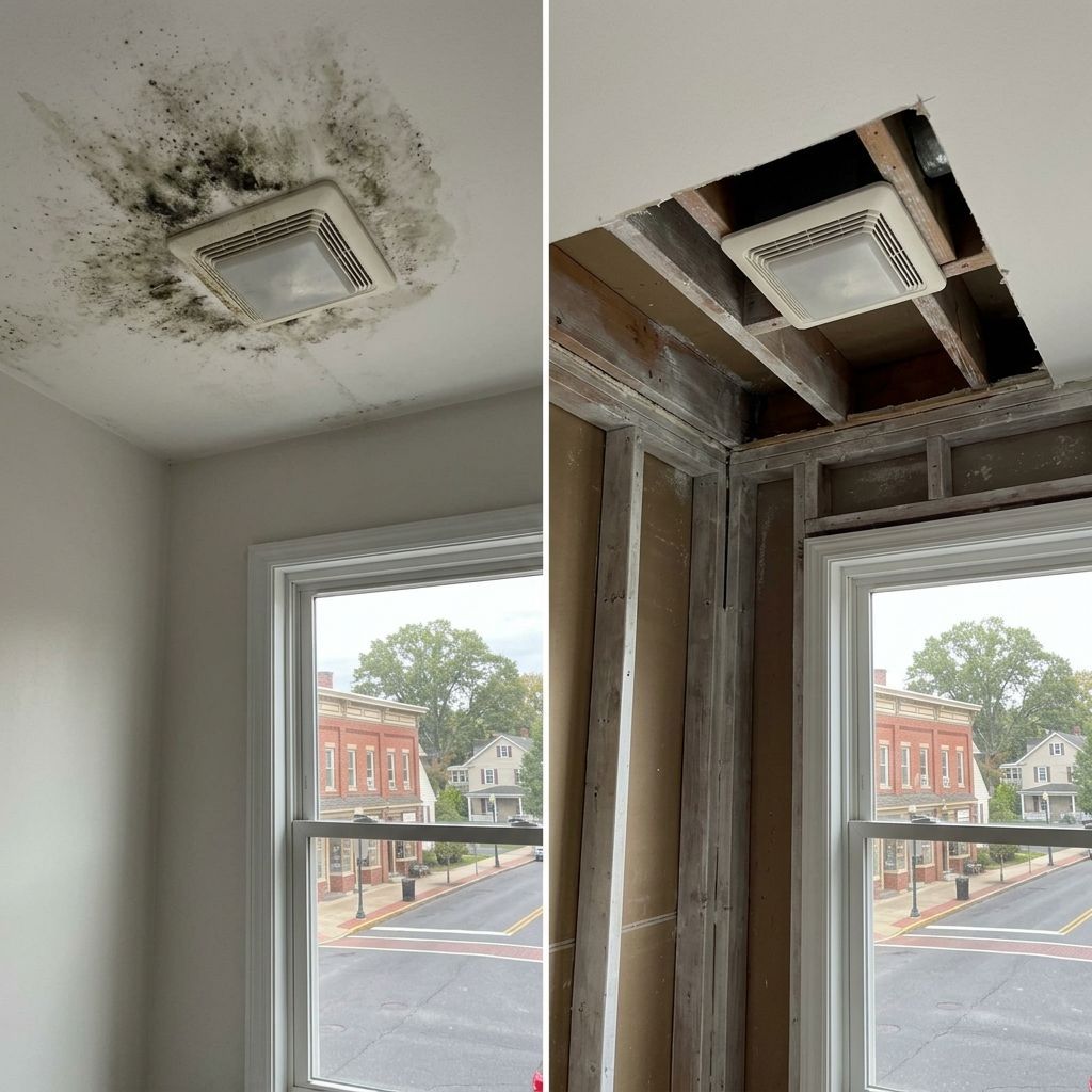 Before and after mold remediation Perkasie PA Before and after mold remediation Perkasie PA