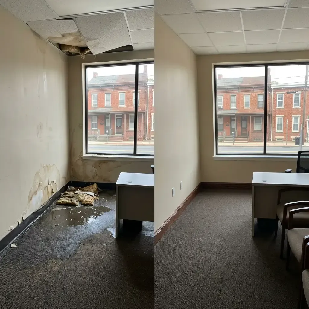 Before and after water damage restoration Burlington NJ Before and after water damage restoration Burlington NJ