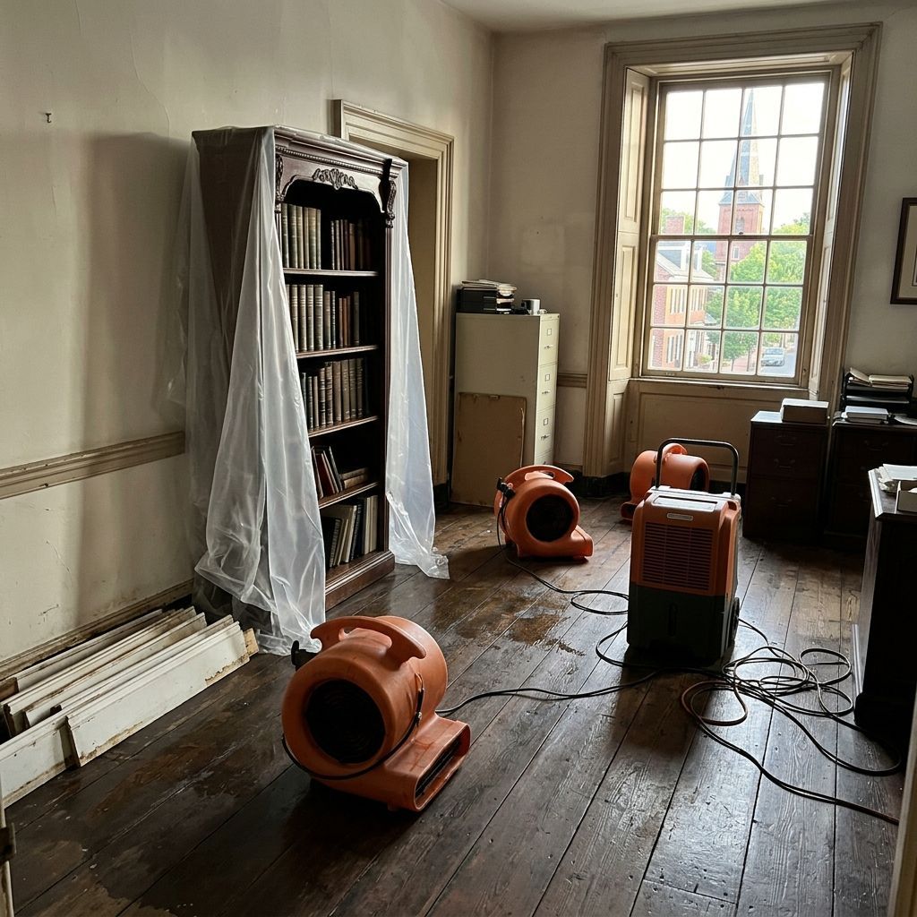 Flood drying setup Doylestown PA