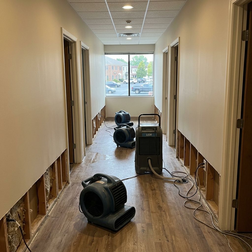 Flood drying setup Lansdale PA