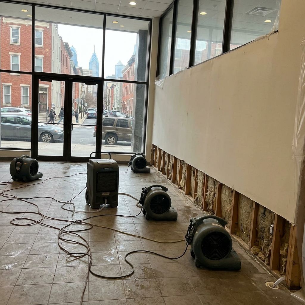 Flood drying setup Philadelphia PA