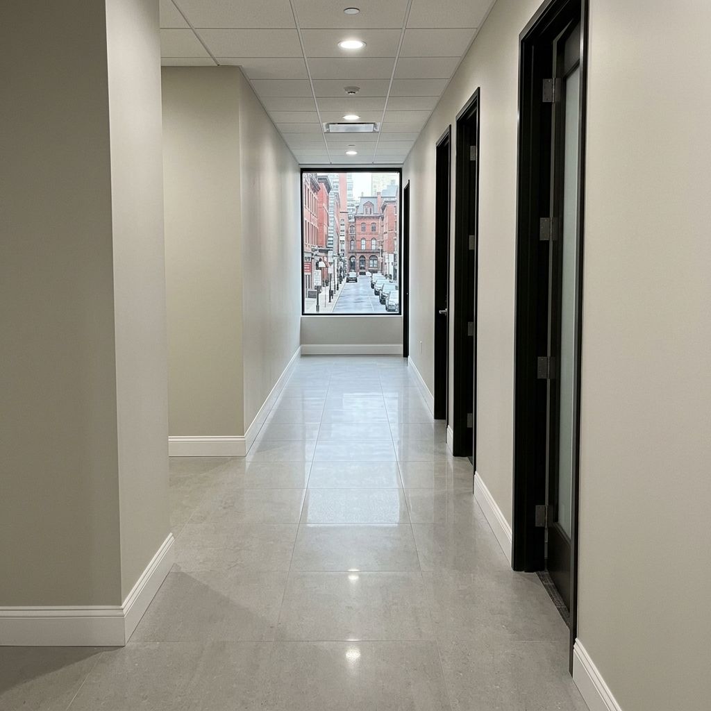 Restored office after flood Philadelphia PA