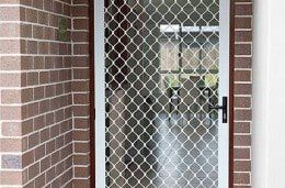 Diamond Grille Screen Door — Glass & Aluminium in Smithfield, QLD