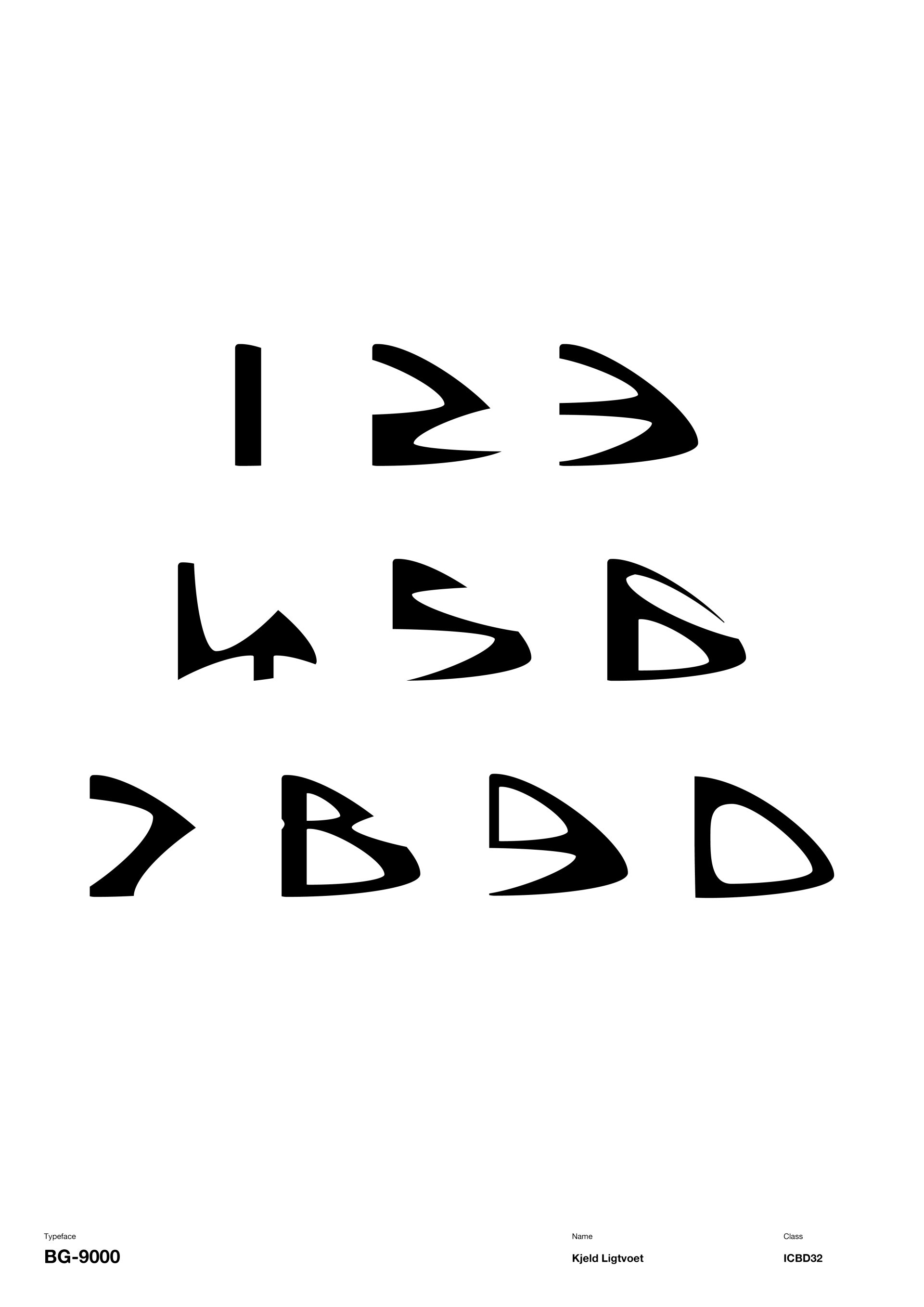 A black and white image of the numbers 0 to 9 on a white background.