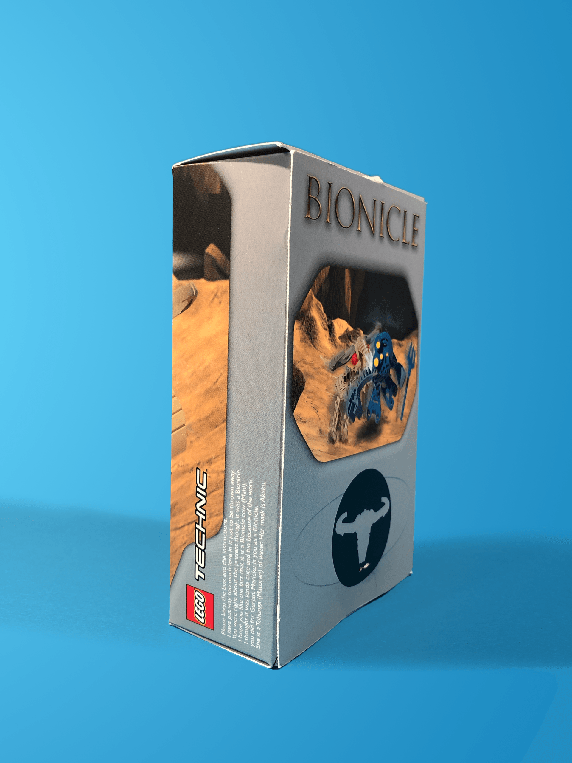 A box with the word bionicle on it