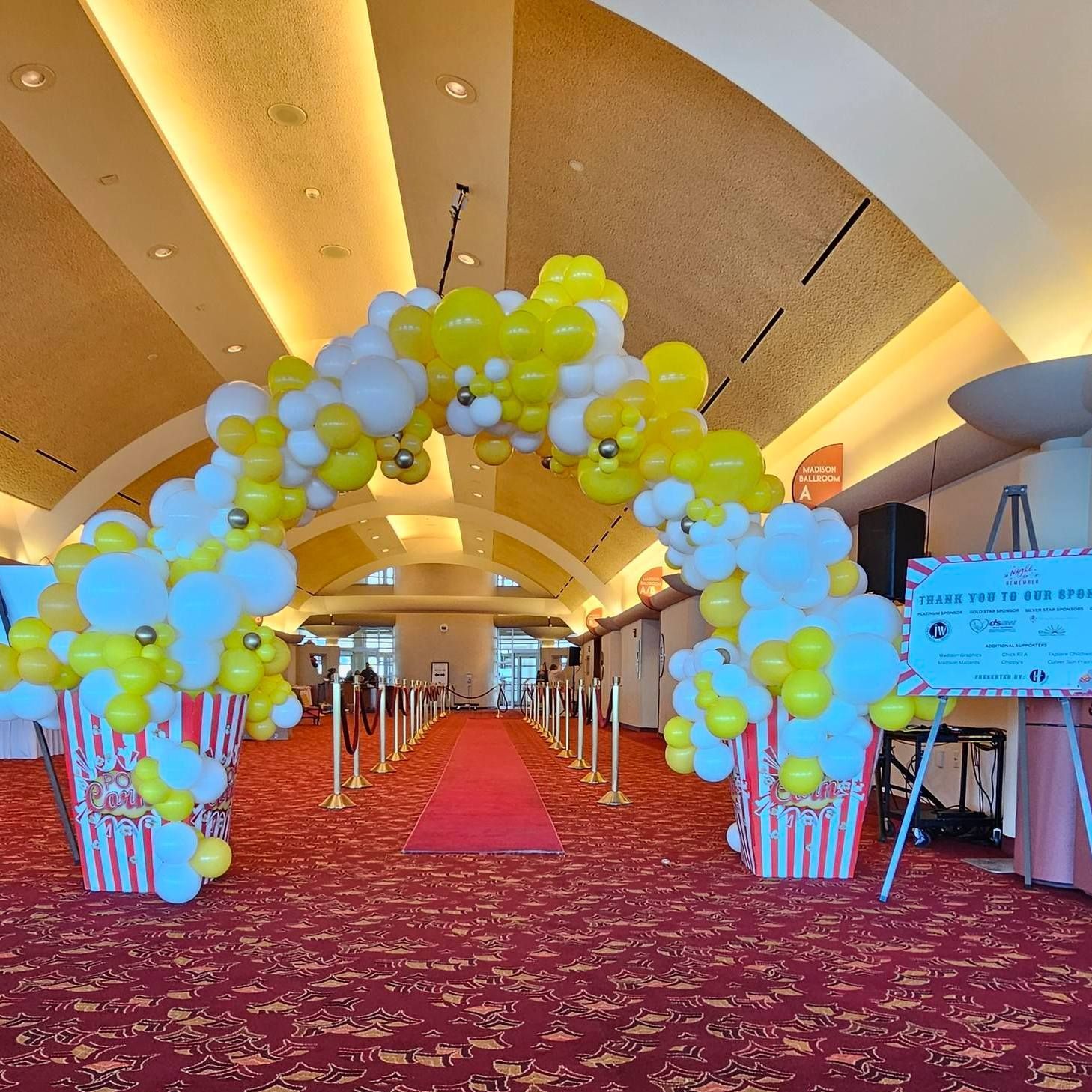 30ft Full Organic Indoor Arch with custom made