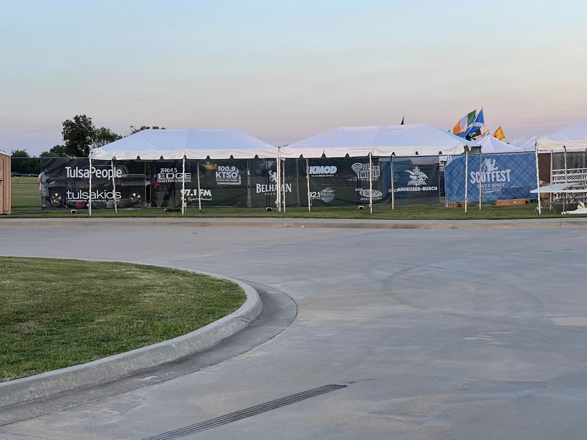 Shuttle near venue entrance