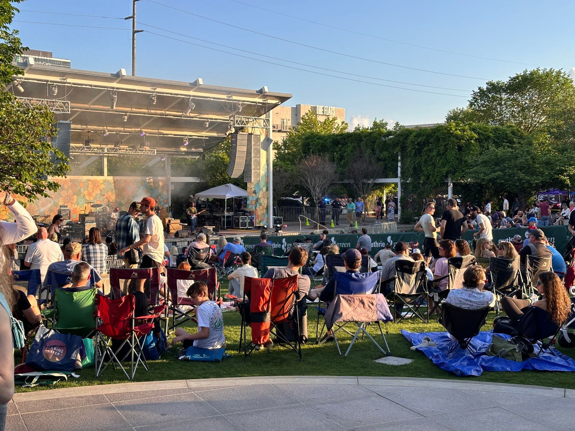 Shuttle loading zone with attendants