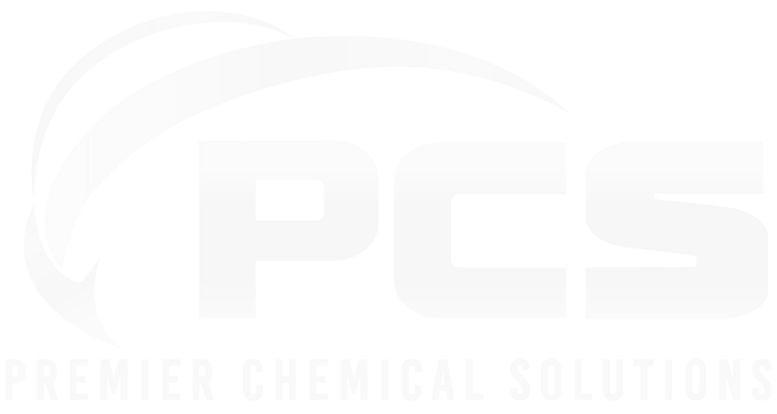 PCS logo with stylized white arc and text