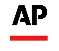 The logo for the ap is black and red with a red line.