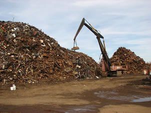 Crane on Scrapyard — Freehold, NJ — Beacon Scrap Iron and Metal Co.