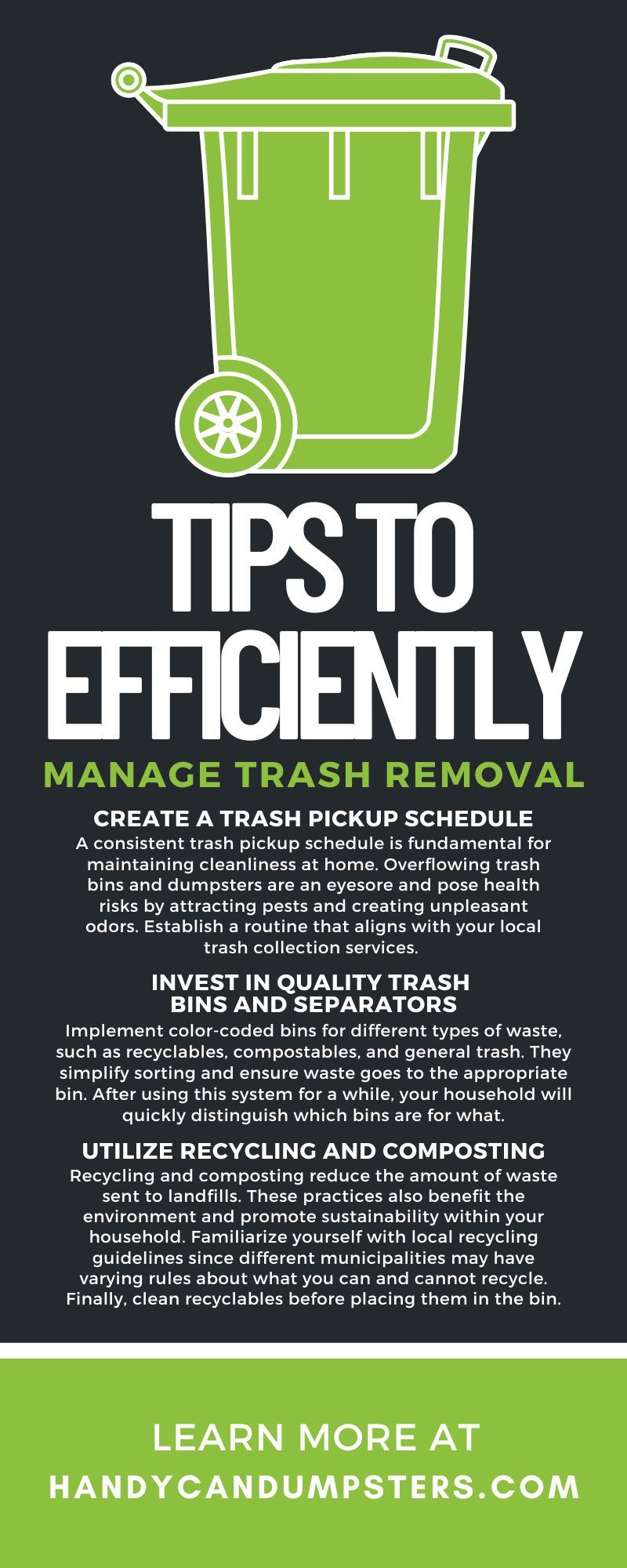5 Tips To Efficiently Manage Trash Removal