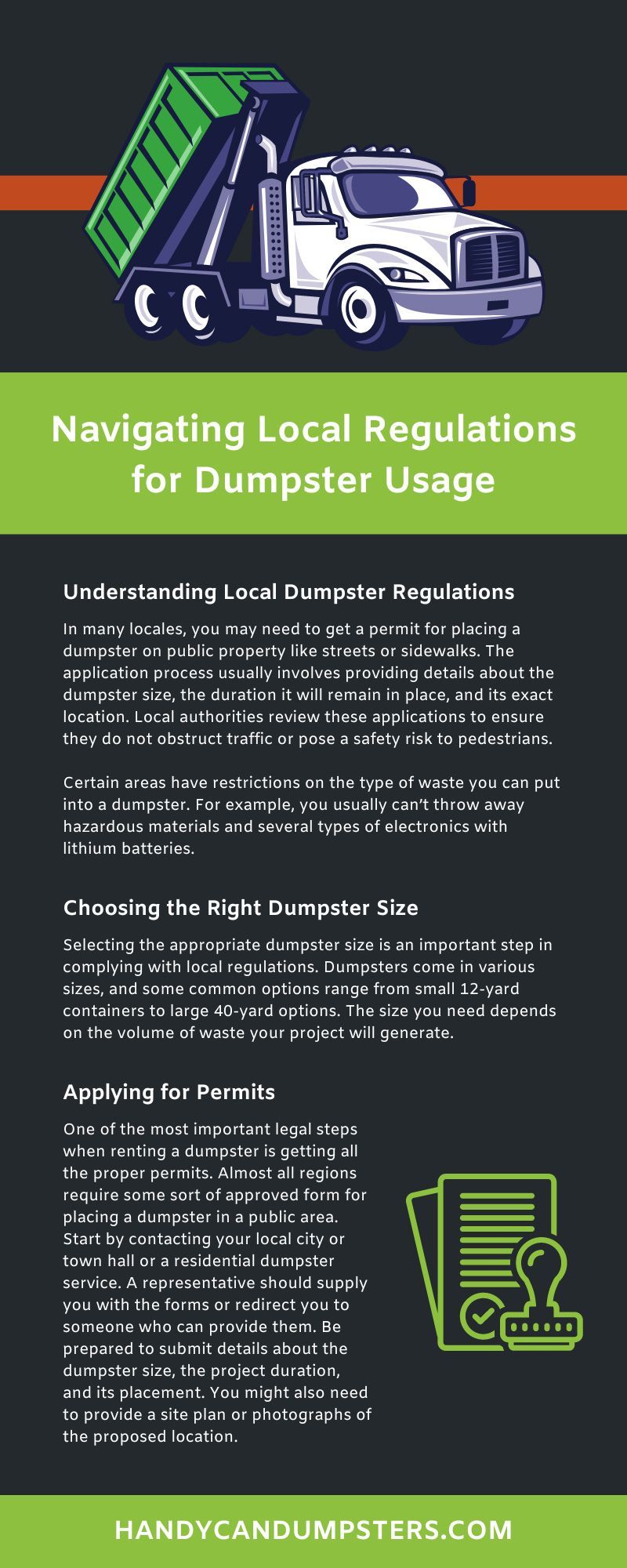 Navigating Local Regulations for Dumpster Usage