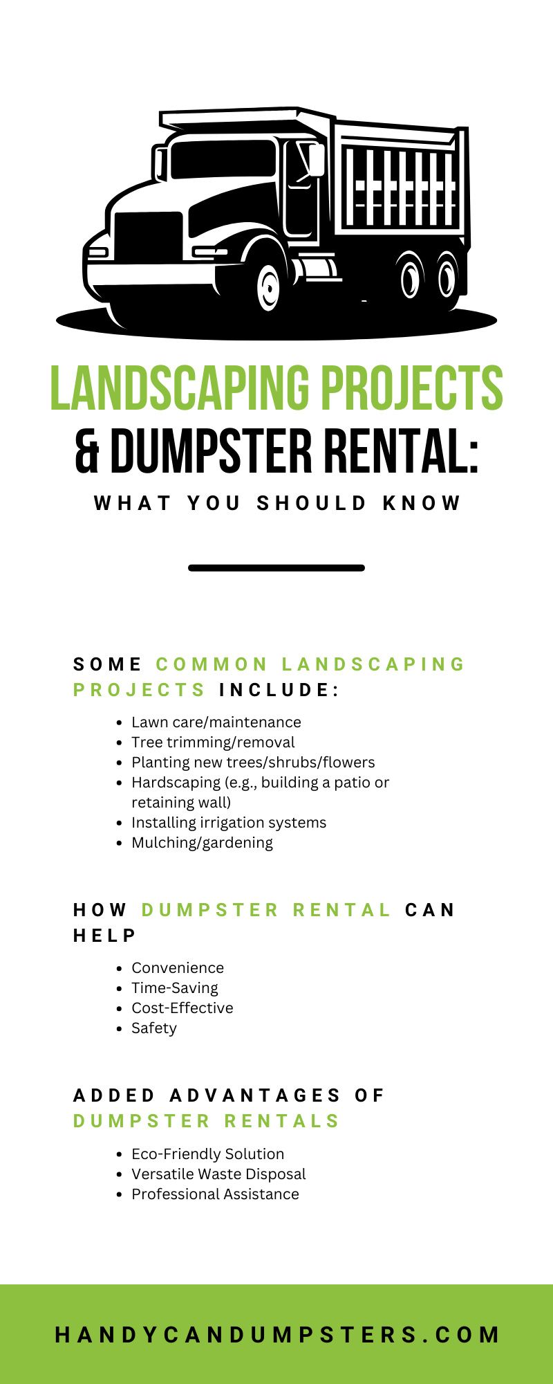 Landscaping Projects & Dumpster Rental: What You Should Know